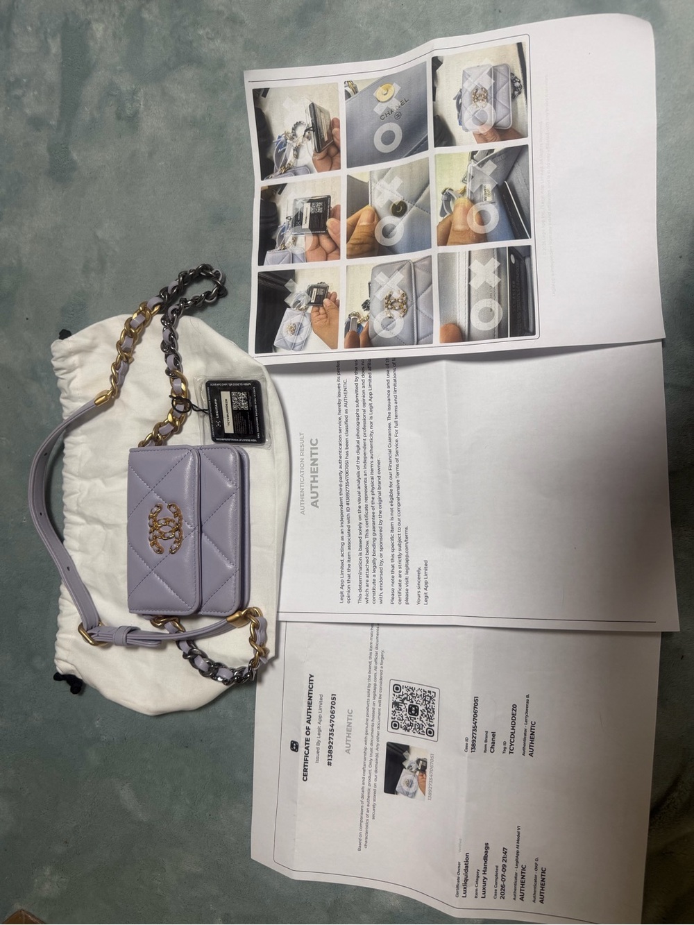 CHANEL Lavender Quilted Mini Flap Bag with Gold-Tone CC